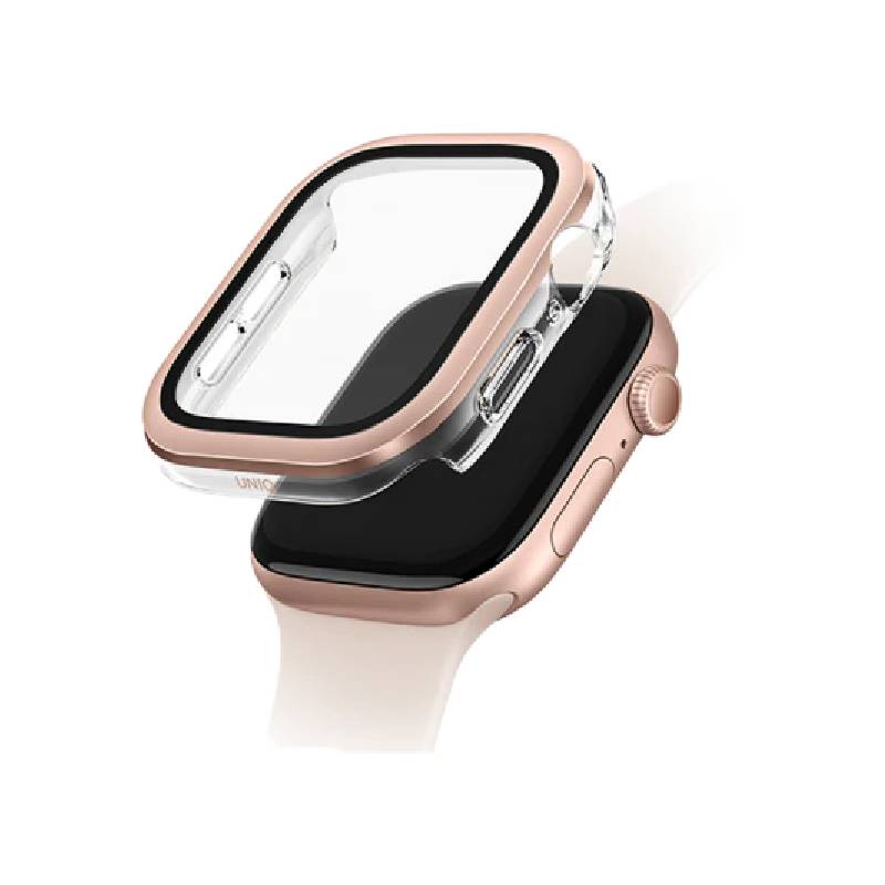 Uniq Voute Watch Case With Screen Protection for Apple Watch 46mm - Rose Gold