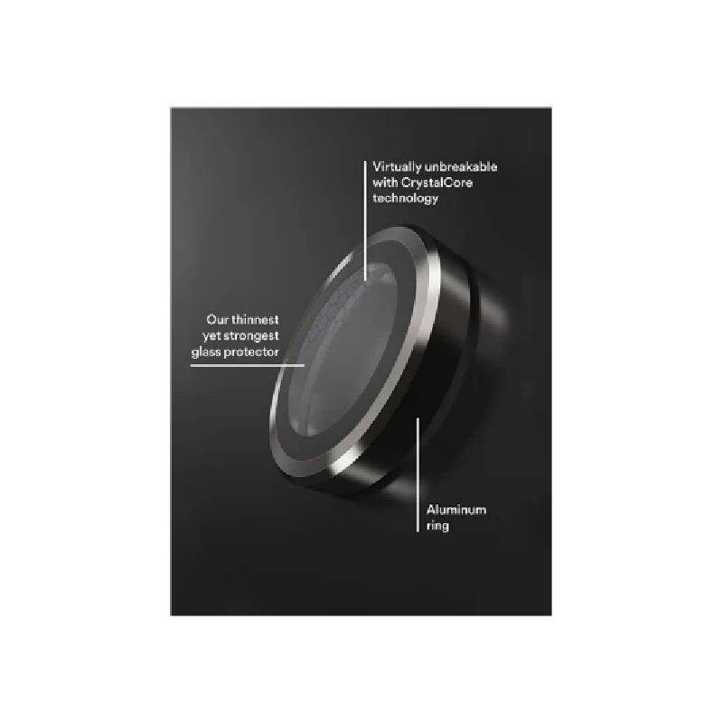 BodyGuardz Apex Individual Camera Lens Protector for Apple iPhone 16 Pro & 16 Pro Max - Titanium