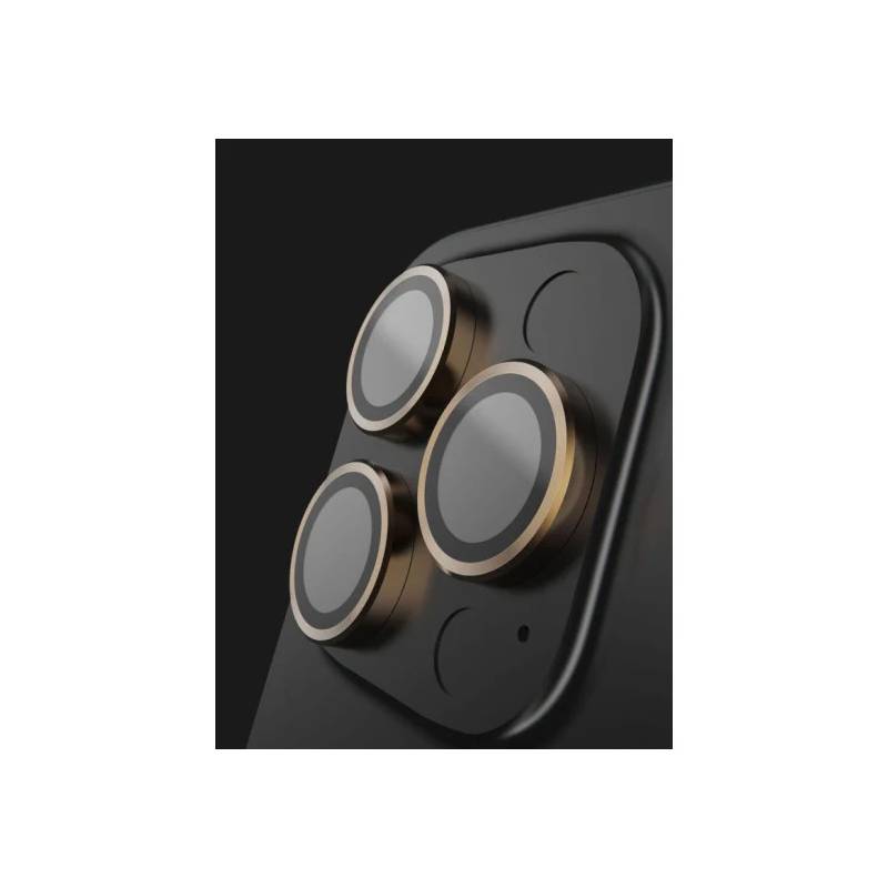 BodyGuardz Pure 3 Individual Camera Lens Protector for Apple iPhone 16 Pro and 16 Pro Max - Gold