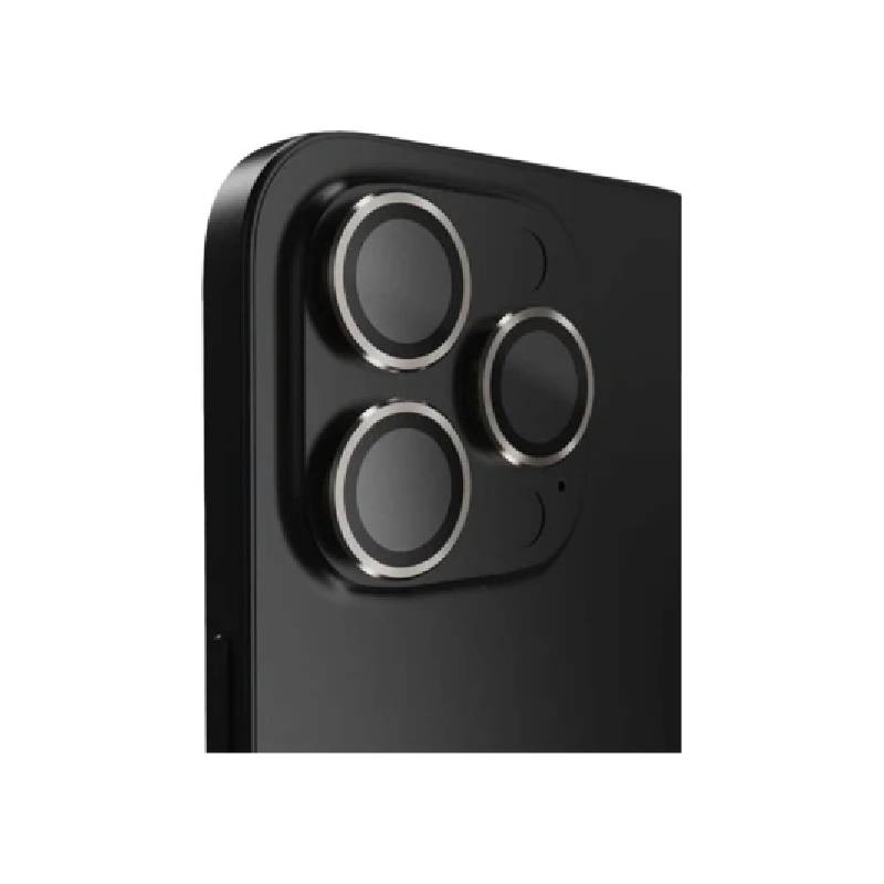 BodyGuardz Pure 3 Individual Camera Lens Protector for Apple iPhone 16 Pro and 16 Pro Max - Titanium