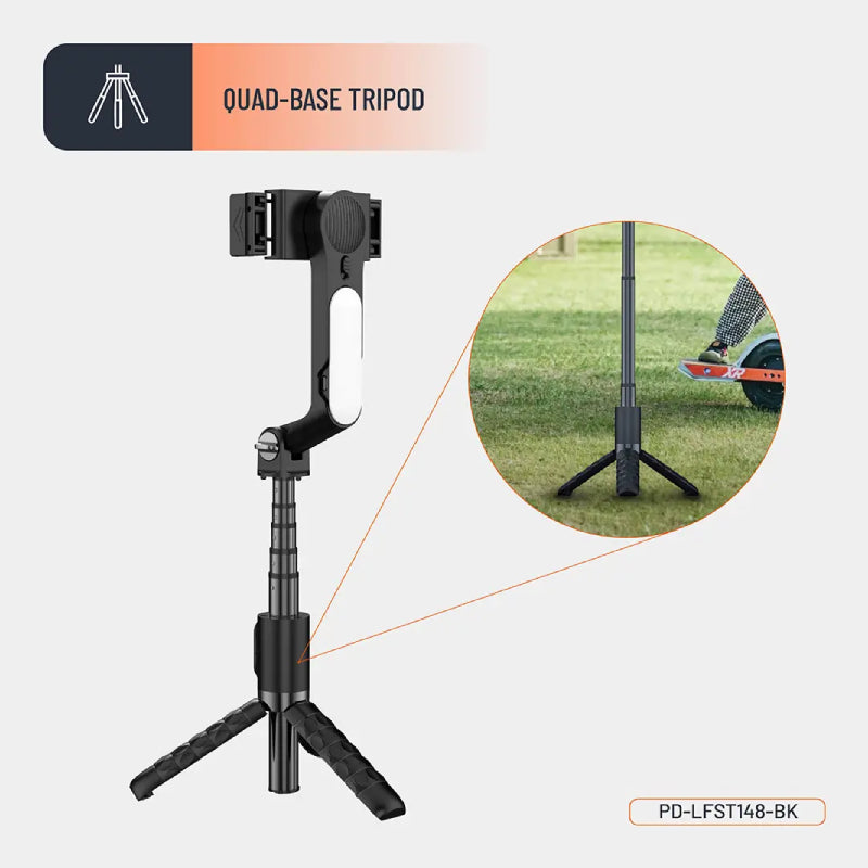 Porodo QuadBase Gimbal Stabilizer - Black