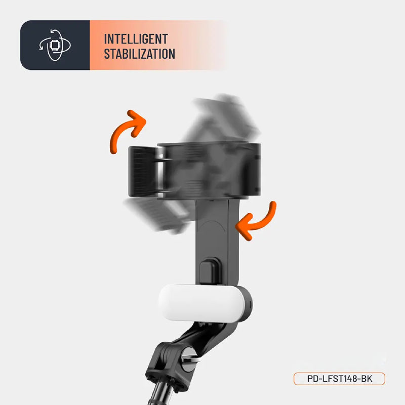 Porodo QuadBase Gimbal Stabilizer - Black