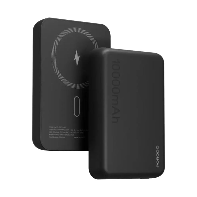 Porodo MagSafe Power Bank - 10000mAh / 20W / USB-C - Black