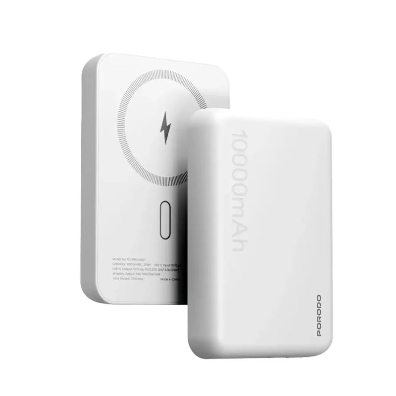 Porodo MagSafe Power Bank - 10000mAh / 20W / USB-C - White