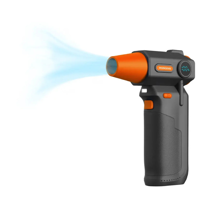 Porodo Lifestyle Cordless Turbo Air Duster with LED Work Light - Black