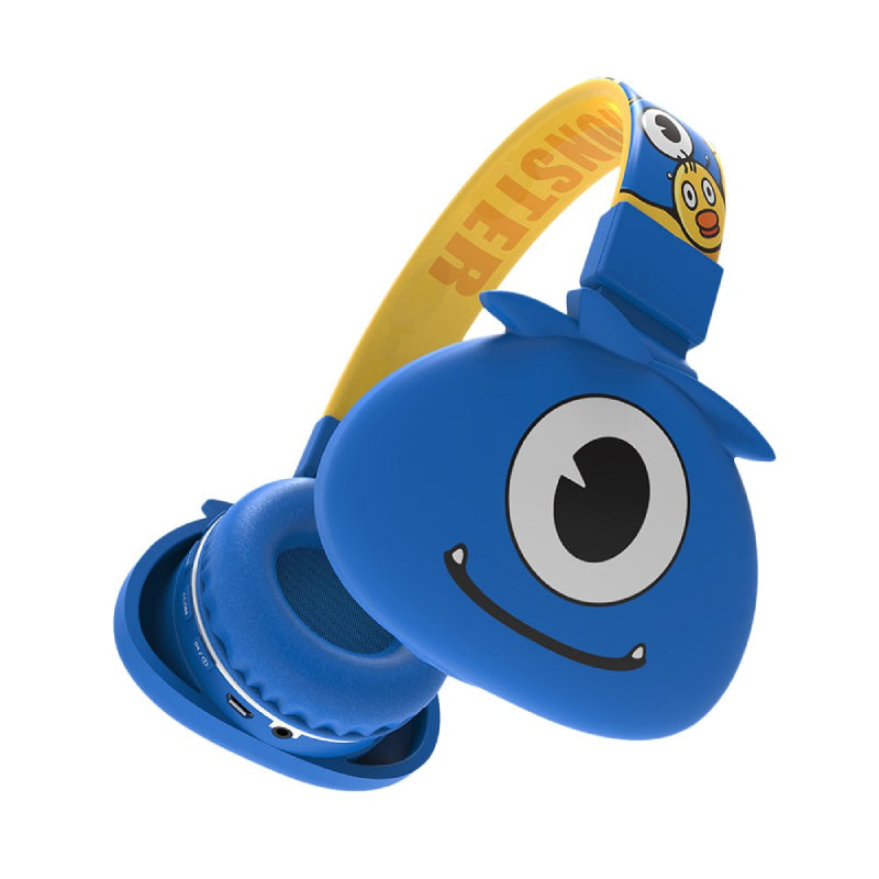 MAESTRO Jelly Monsters wireless headphone for Kids - Bluetooth / Blue Monster