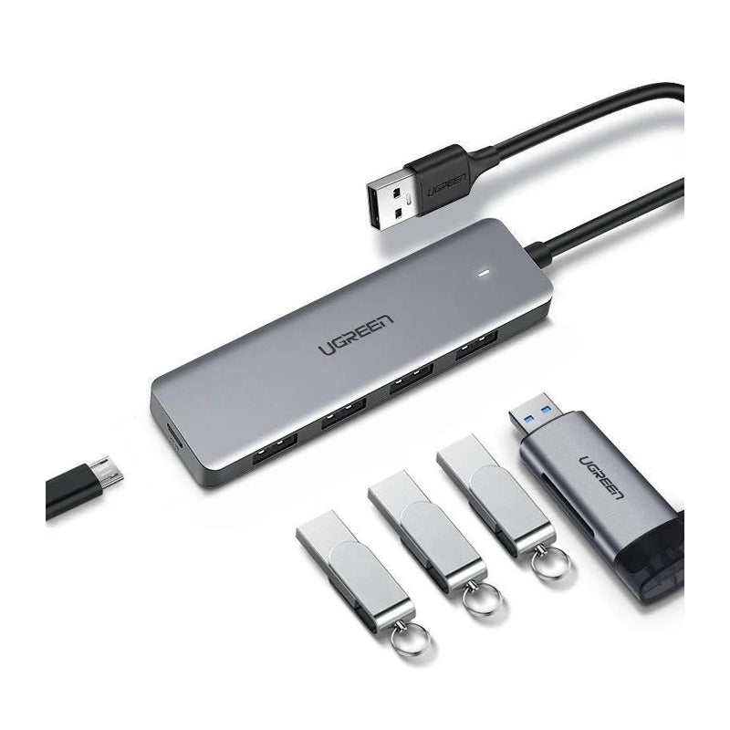 Ugreen USB HUB - 4x USB 3.0 Gen 1 with micro USB power port (CM219 50985)