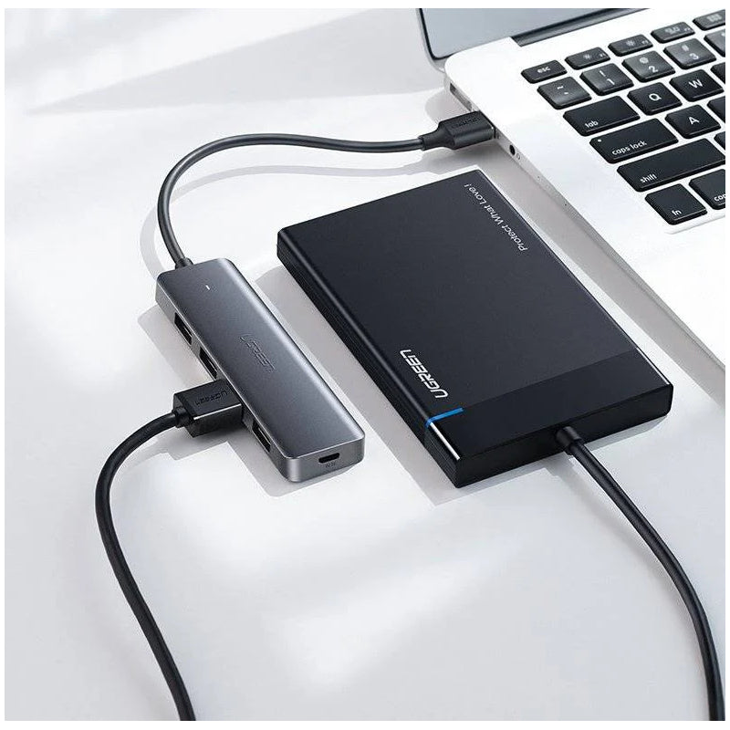 Ugreen USB HUB - 4x USB 3.0 Gen 1 with micro USB power port (CM219 50985)