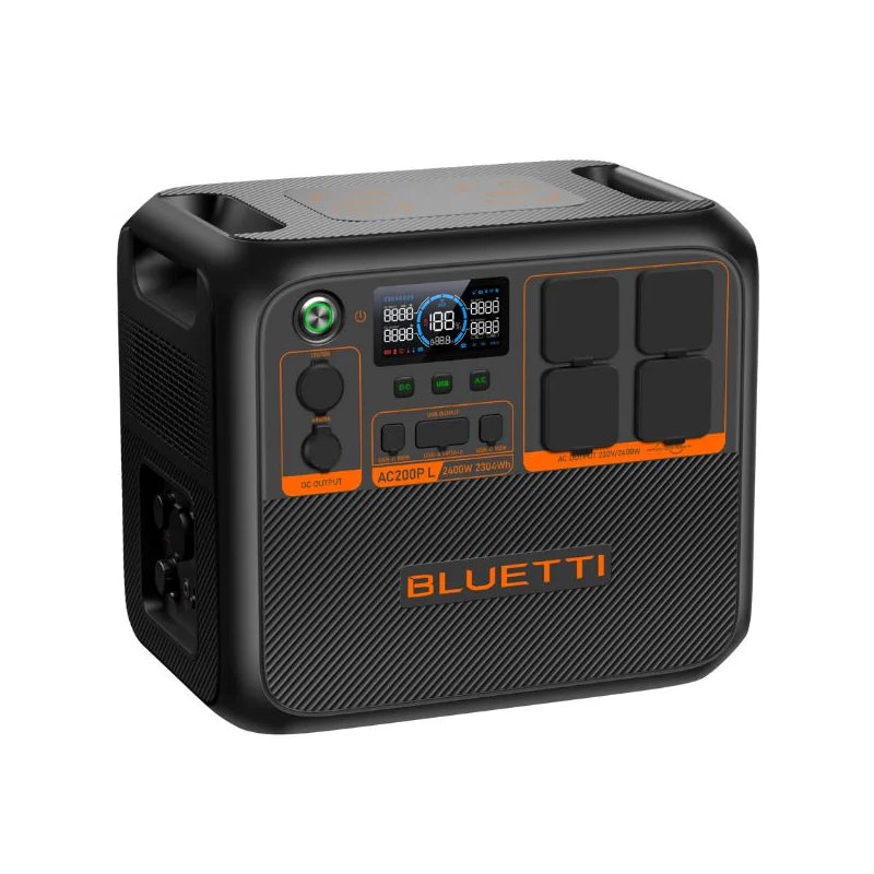 BLUETTI Premium 200 (AC200PL) Portable Power Station - 2,400W / USB-A / USB-C / Black