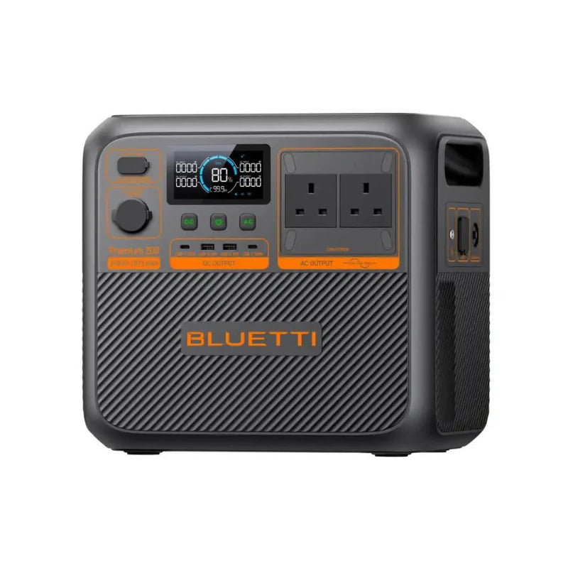 BLUETTI Premium 200 V2 Portable Power Station - 2,700W / USB-A / USB-C / Black