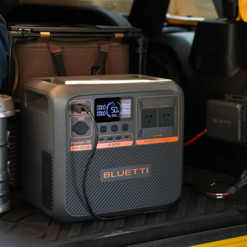 BLUETTI Premium 200 V2 Portable Power Station - 2,700W / USB-A / USB-C / Black