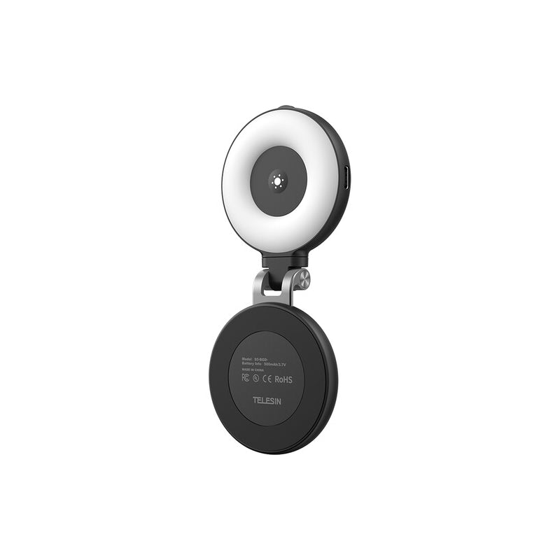 TELESIN C03 Magnetic Selfie Ring Light Phone Grip - Black