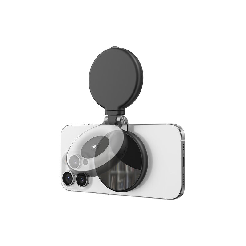 TELESIN C03 Magnetic Selfie Ring Light Phone Grip - Black