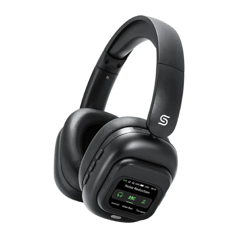 Porodo Soundtech TouchWave Active Noise Cancelling Headphones - 300mAh / Bluetooth / Black