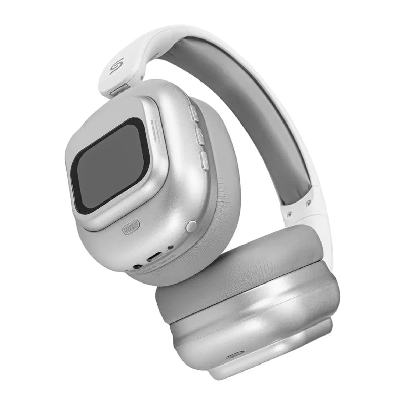 Porodo Soundtech TouchWave Active Noise Cancelling Headphones - 300mAh / Bluetooth / White