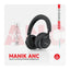 PowerO+ Manik ANC Over-ear Headphone - 300mAh / Bluetooth / Black
