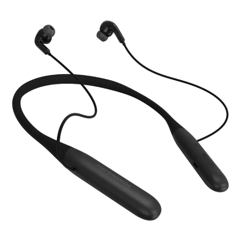 Powerology Toneflex ENC Wireless Collar Neckband - 850 mAh / Black