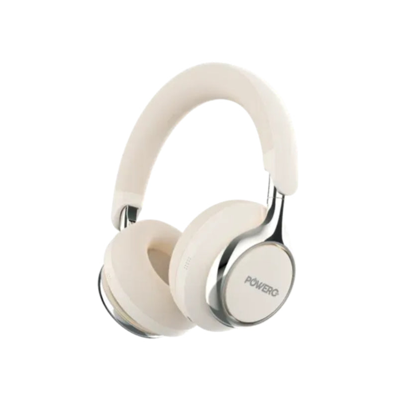 PowerO+ Manik ANC Over-ear Headphone - 300mAh / Bluetooth / Cream