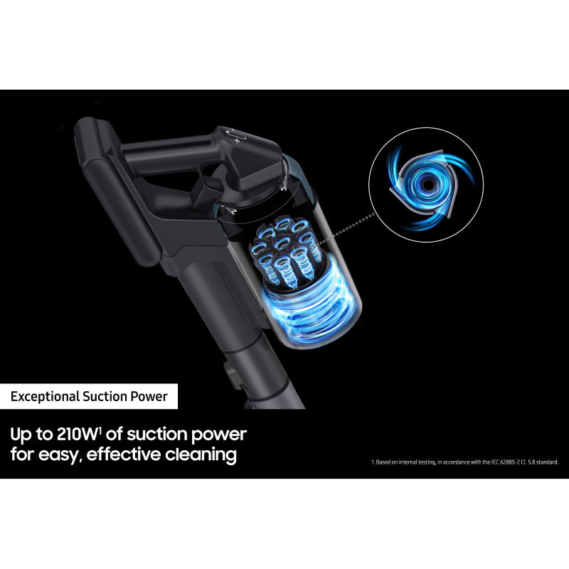 Samsung Jet 85 Stick Vacuum Cleaner - 580 Watts / 0.8 Liters / Black Chrometal