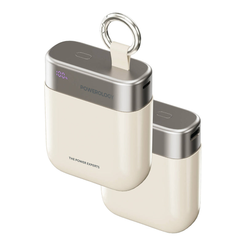 Powerology Legacy Power Bank - 10000mAh / Lightning / USB-C / Beige