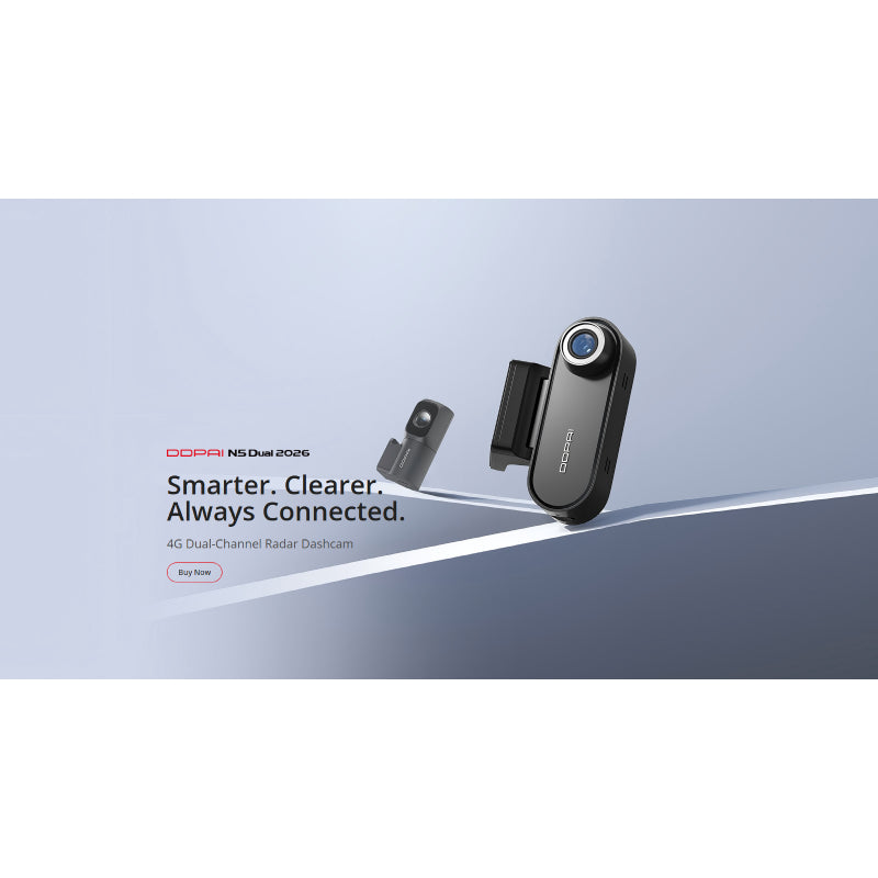 DDPAI N5 Dual Dash Cam - 4K / Wi-Fi / Black