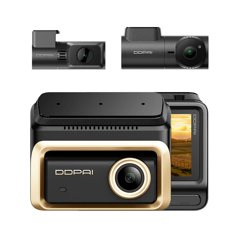 DDPAI Z90 Master 3CH Dash Cam - 3-inch IPS / Bluetooth / Black