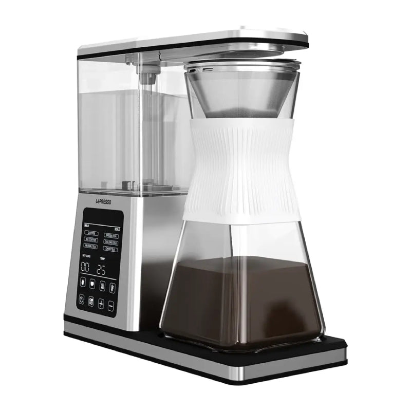 LePresso Crystal Brew Drip Coffee & Tea Maker with Smart Digital Control - Silver