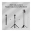 MOMAX 1-Snap Pole Magnetic Tripod Selfie Stick with Wireless Remote - Black