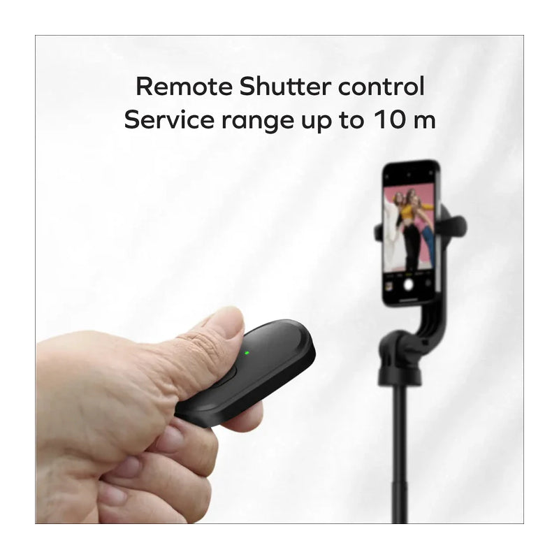 MOMAX 1-Snap Pole Magnetic Tripod Selfie Stick with Wireless Remote - Black