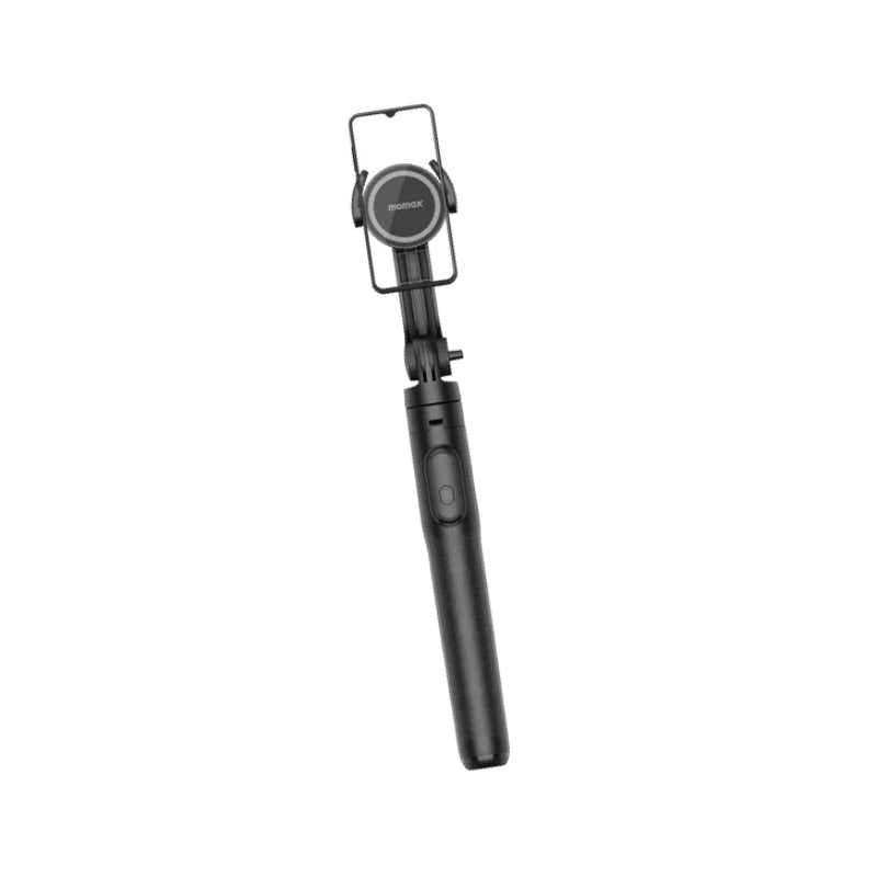 MOMAX 1-Snap Pole Magnetic Tripod Selfie Stick with Wireless Remote - Black
