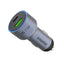 MOMAX MoVe Dual Port Car Charger - 67W / USB-A / USB-C / Space Gray