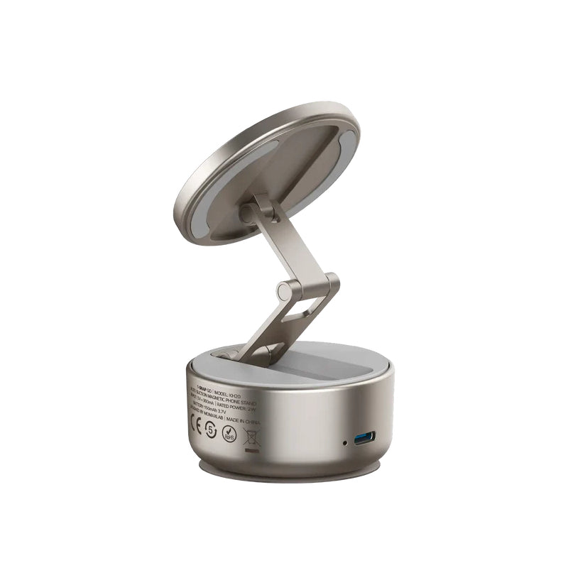 MOMAX 1-Snap Go Auto Suction Magnetic Phone Stand - Titanium