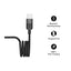 MOMAX Mag.Link Magnetic Cable - 66W / USB-A / USB-C / 1 Meter / Black