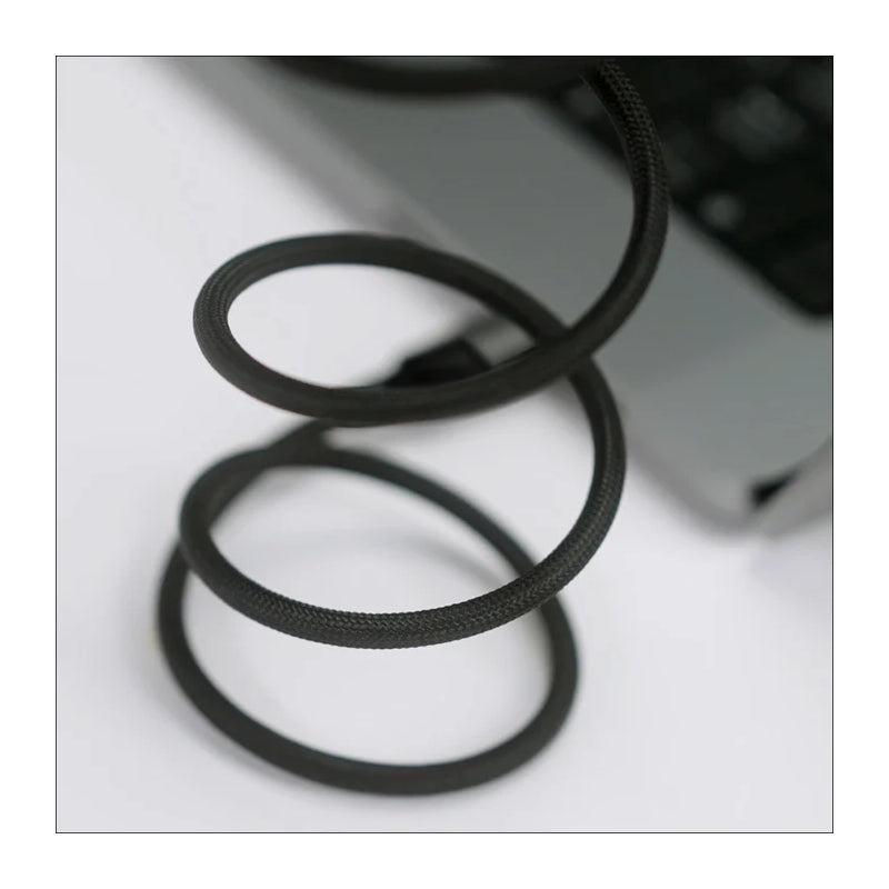 MOMAX Mag.Link Magnetic Cable - 66W / USB-A / USB-C / 1 Meter / Black