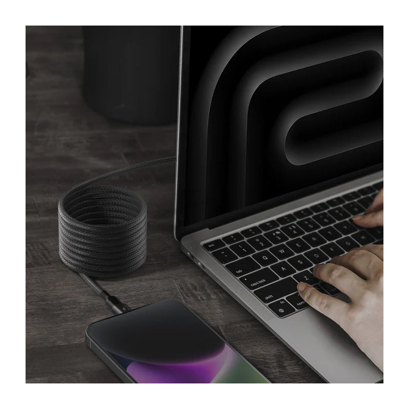 MOMAX Mag.Link Magnetic Cable - USB-C / Lightning / 60W / 2 Meter / Black