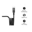 MOMAX Mag.Link Magnetic Cable - USB-C / 100W / 1 Meter / Black