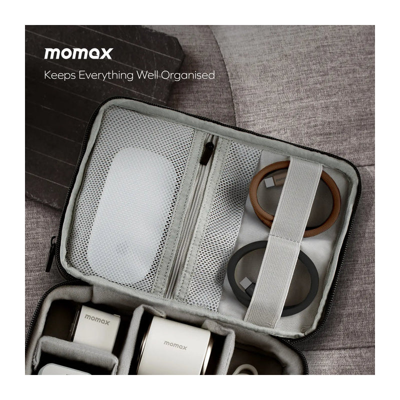 MOMAX Mag.Link Magnetic Cable - USB-C / 100W / 1 Meter / Black