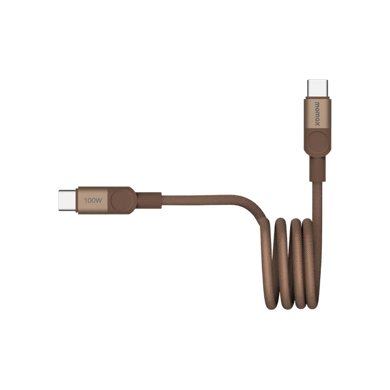 MOMAX Mag.Link Magnetic Cable - USB-C / 100W / 1 Meter / Sandstone