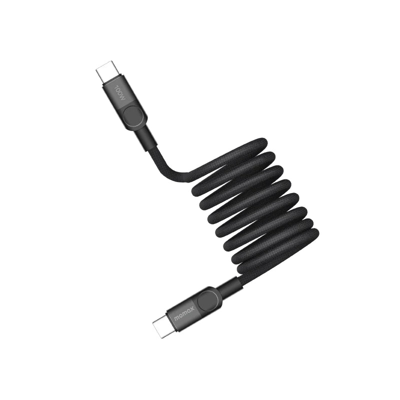 MOMAX Mag.Link Magnetic Cable - USB-C / 100W / 2 Meter / Black
