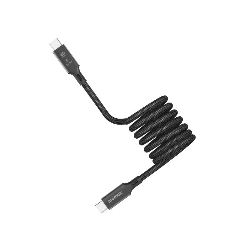 MOMAX Mag.Link Magnetic Cable - 240W / USB-C / 1.5 Meter / Black