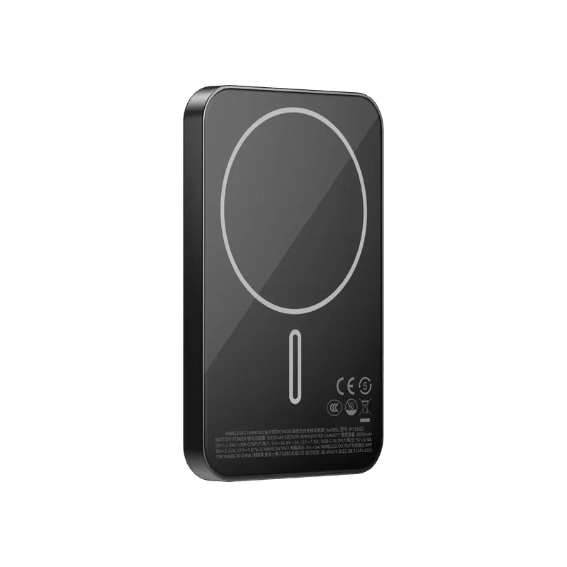 MOMAX 1-Power Q.Pass Qi2 Magnetic Wireless Power Bank - 5000mAh / USB-C / Black