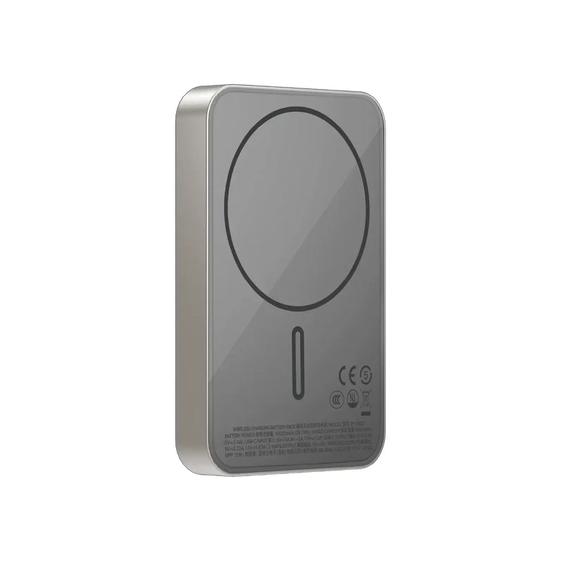MOMAX 1-Power Q.Pass Qi2 Magnetic Wireless Power Bank - 10000mAh / USB-C / Titanium
