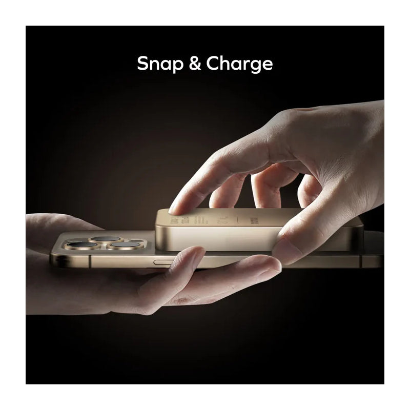 MOMAX 1-Power Q.Pass Qi2 Magnetic Wireless Power Bank - 10000mAh / USB-C / Sandstone