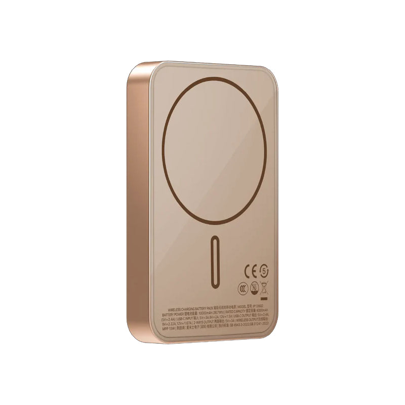 MOMAX 1-Power Q.Pass Qi2 Magnetic Wireless Power Bank - 10000mAh / USB-C / Sandstone