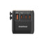 MOMAX Universal 4-Port Travel GaN Charger with USB-C Cable - 120W / USB-A / USB-C / Titanium