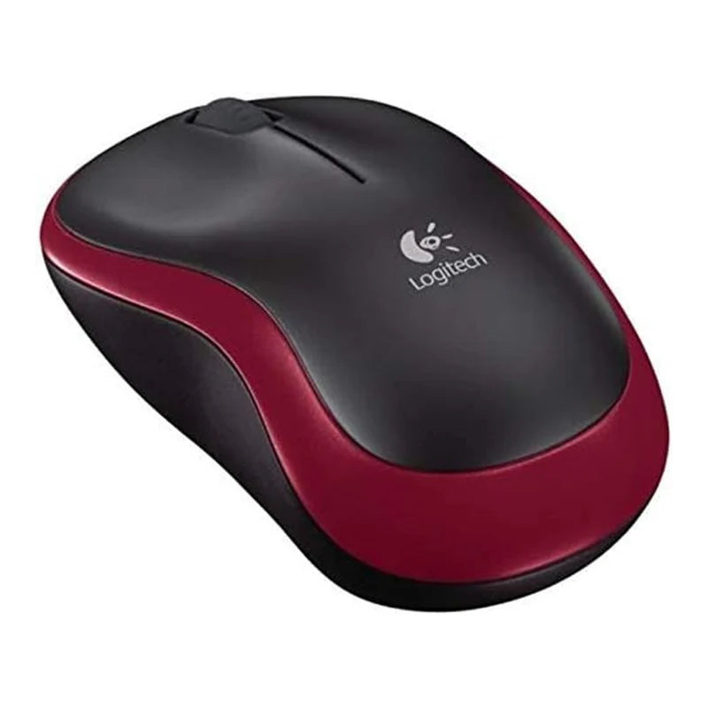 Logitech M185 Wireless Mouse - Red