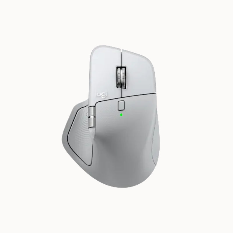 Logitech MX Master 4 Advanced Wireless/BT Mouse for Mac - White/Silver