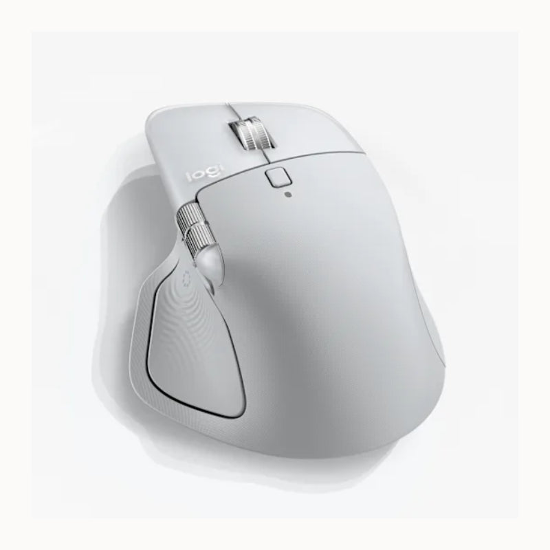 Logitech MX Master 4 Advanced Wireless/BT Mouse for Mac - White/Silver