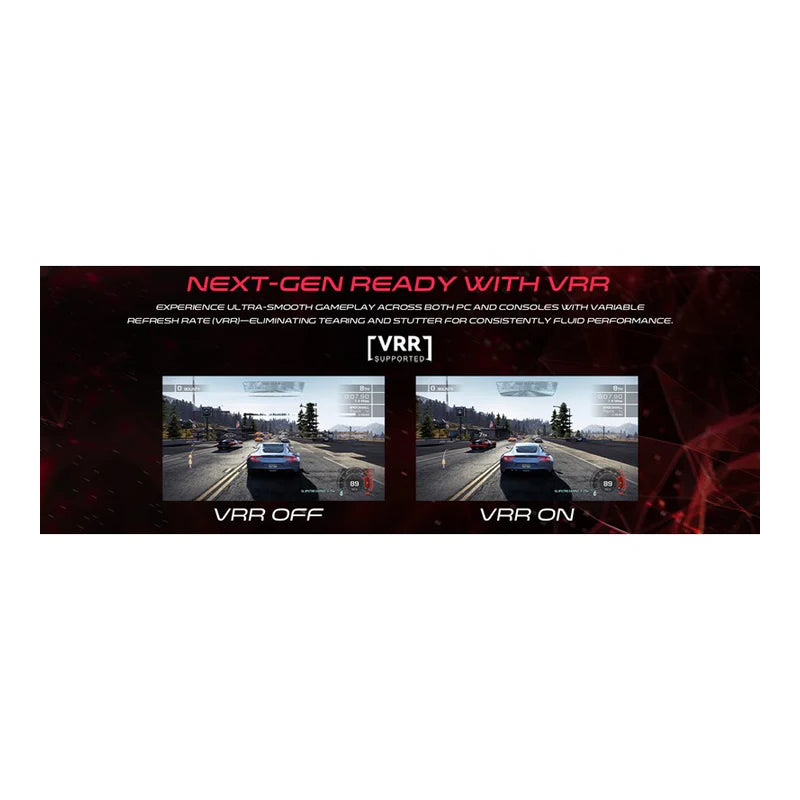 GameOn GOSX27B Dual Switch Gaming Monitor - 27" / 320Hz / 0.5ms / DisplayPort / HDMI / Audio Out - Black