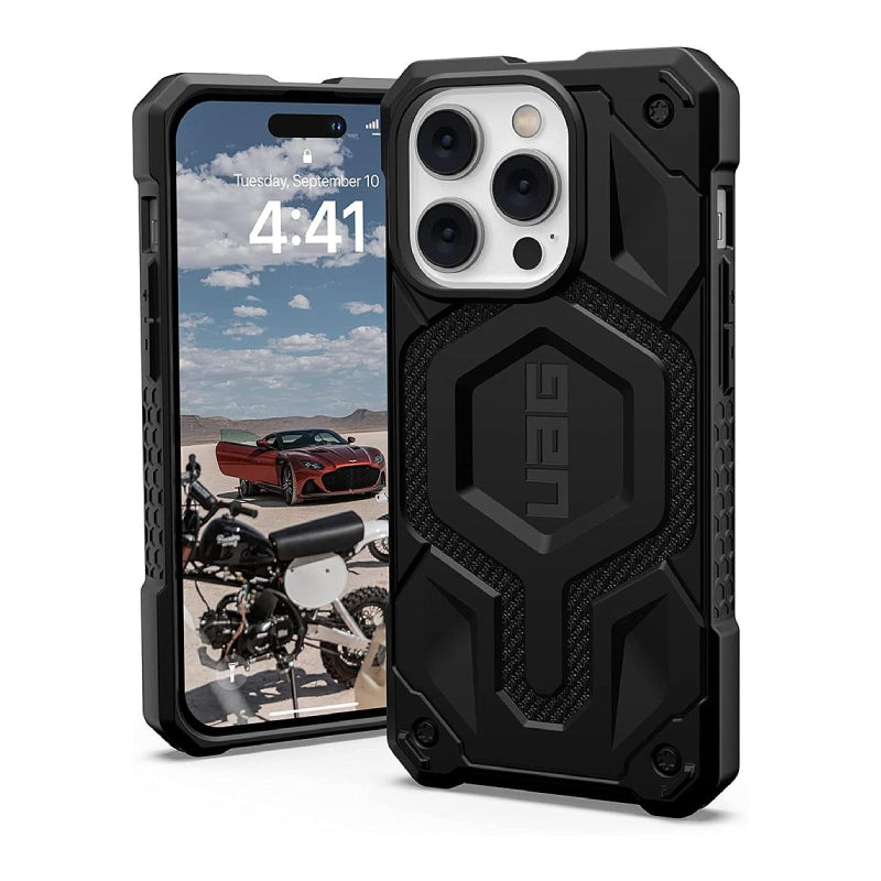 UAG Magsafe Monarch Pro Kevlar Case For Apple iPhone 14 Pro - Kevlar Black